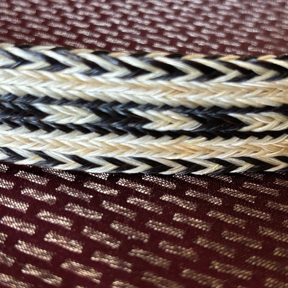 King Ranch Leather & Woven Belt, Sz 38, Unisex - Picture 9 of 9